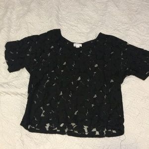 Black Lace Blouse